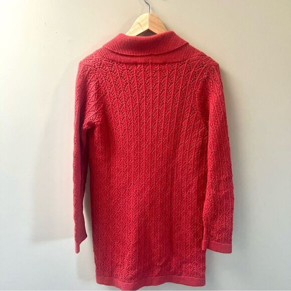 Sparrow orange long wool blend cardigan Sz S/XS - Picture 4 of 6